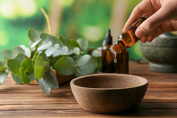 Eucalyptus essential oil used at Aroma Touch Massage & Relaxation Centre