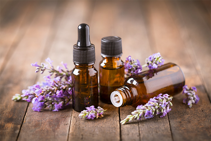 Lavender essential oil used at at Aroma Touch Massage & Relaxation Centre